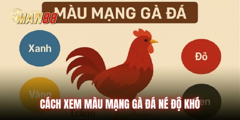 Cách xem màu mạng gà đá né độ khó