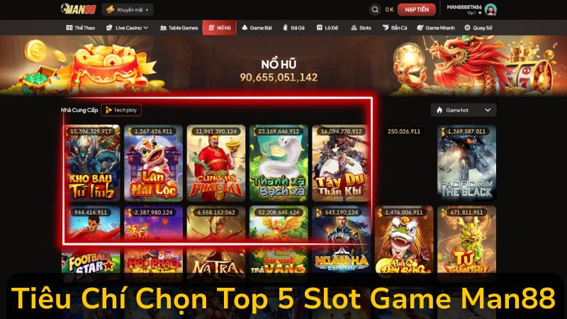 Tổng Hợp Top 5 Slot Game Man88 Có Tỷ Lệ Nổ Hũ Cao Nhất 2025